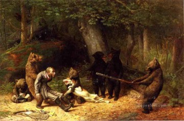  caza lienzo - Realización del juego del cazador William Holbrook Beard